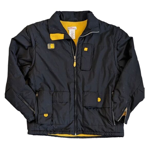 Vintage Disney Store Mickey Mouse Puffer Jacket Navy Size Small - Picture 1 of 6